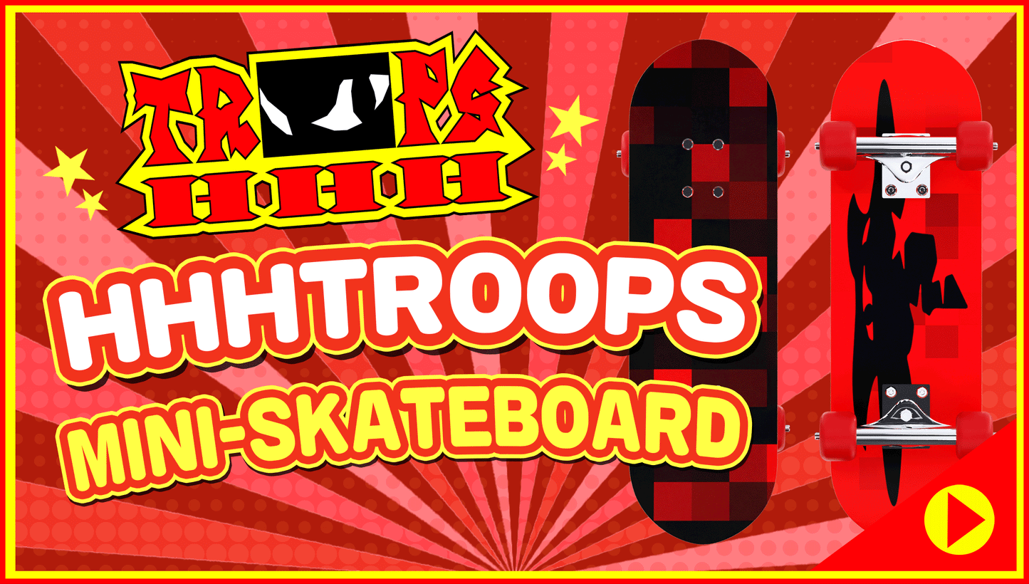 HHH TROOPS - Mini-Skateboard Keychain