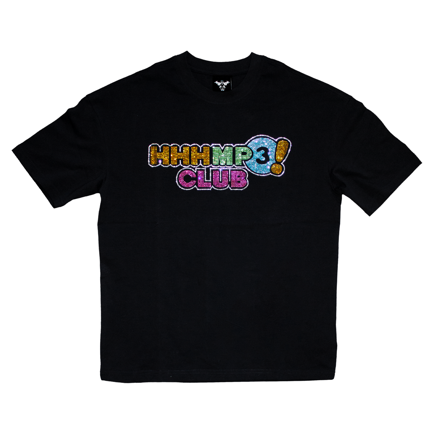 HHHMP3CLUB! - T-shirt Noir à Strass - Friends & Family Edition